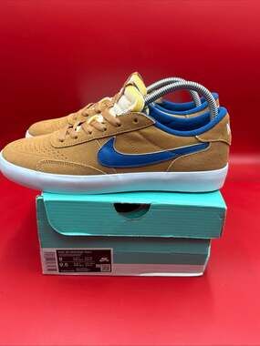 Nike SB Heritage Vulc Flax Team Royal White Sneakers CD5010-200
